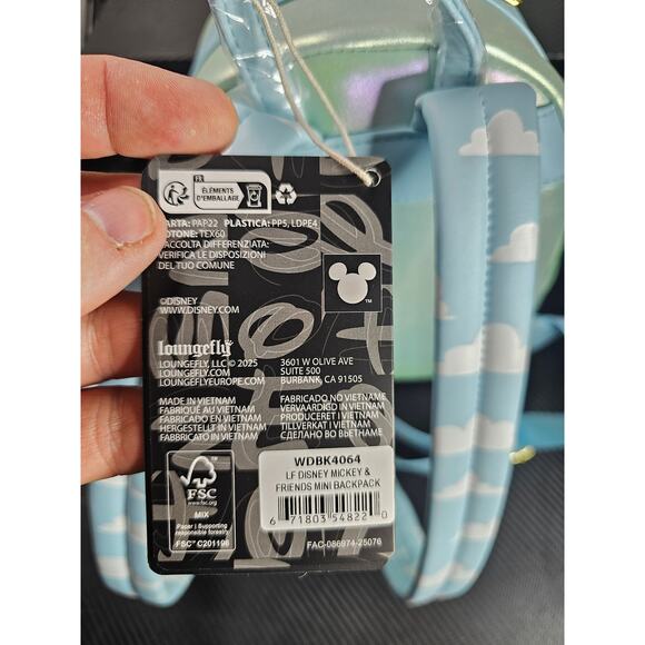 Loungefly Disney Mickey & Friends Hot Air Balloon Pockets Mini Backpack NWT - Picture 5 of 10